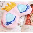 thumbnail image 4 of [Paquete de 2] Antifaz para dormir para niños, antifaz bonito de dibujos animados de belleza y antifaz para los ojos con los ojos vendados, funda para siesta con corona de princesa de viaje oso de fresa Electrónica, 4 of 5