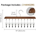 thumbnail image 3 of StorageWorks Hat Rack, Closet Organizer and Storage for Baseball Caps,Set of 2 with 10 Adjustable Stainless Steel Clips, Fits All Caps, 3 of 7