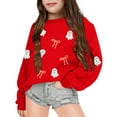 thumbnail image 3 of Kiijoy Girls Halloween Sweatshirt Cute Casual Long Sleeve Pullover Sweatshirt, Sizes 5-6, 3 of 3