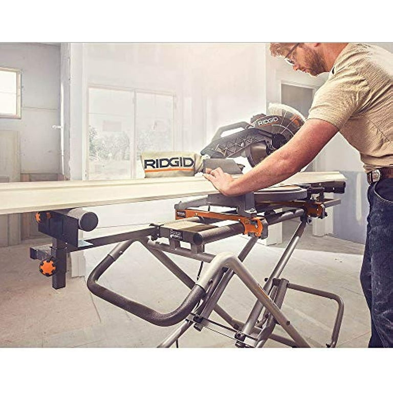 RIDGID Universal Mobile Miter Saw Stand with Mounting Braces AC9946