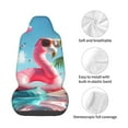 thumbnail image 4 of Honeii Tropical Flamingo Pool Float Print Car Seat Cover,Car Interior Covers,Universal Fit Seat Protector, Compatible with Most Cars, SUVs, Trucks, and Vans, 4 of 5