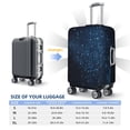 thumbnail image 5 of Goofa Blue Glitter Retro Pattern Luggage Covers For Suitcase,Suitcase Cover Protector Fit 18-32 Inch Luggage-Small, 5 of 9