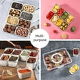 thumbnail image 6 of Snackle Box Charcuterie Container, Divided Serving Tray with Lid and Handle, 8 Compartments Divided Snack Tray with Lid, Portable Snack Platters for Fruit, Nuts, Candy, Entertaining, Party, Picni, 6 of 6