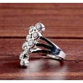 thumbnail image 3 of Bezel Set Diamond Ring, Triple Split Shank Ring, Bubble Setting Diamond Engagement Ring, Women's Party Wear Ring, 2.4 Ct Round Simulated Diamond, 925 Sterling Silver, 3 of 4