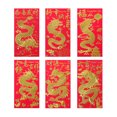 thumbnail image 3 of LCXmlly New Year Envelopes Smooth Surface Red Envelopes Wear Resistant Bright Color 6Pcs for 2024 Spring Festival New Year Money Gifting, 3 of 9