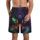 thumbnail image 1 of Fotbe Futuristic Cat Warrior Trajes de Baño Estampados para Hombre, Shorts de Verano de Secado Rápido, Ropa de Playa, Bañadores-Large, 1 of 6