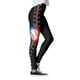 thumbnail image 3 of MKLEKYY Leggings deportivos para mujer, mallas con estampado de béisbol, mallas deportivas de control para yoga, mallas de cintura alta para mujer, 3 of 4