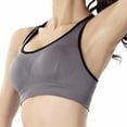 thumbnail image 3 of Womens Seamless Racerback Sports Bra High Impact Support Liftup Yoga Gym Workout Fitness Wirefree Breathable Air Bras, 3 of 3