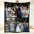 thumbnail image 4 of Personalised Blanket 76x100cm,Custom Blanket with Words Picture Collage Customized Blankets,Birthday Xmas Souvenir Gifts Personalized Throw for Father, Mom, Kids, Dogs, Friends or Lover, 4 of 6