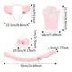 thumbnail image 2 of Set De Cosplay Para Gatos, Guantes De Felpa Para Gatitos, Or, 2 of 8