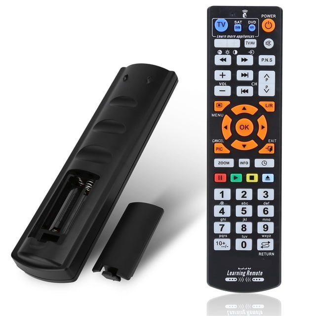 Learning Remote Controller, Smart Remote Control with Learning Function, Support TV CBL DVD SAT for Multiple Appliances