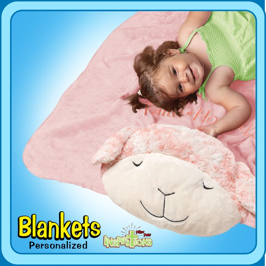 Authentic Pillow Pet Prayer Lamb Blanket Plush Toy Gift
