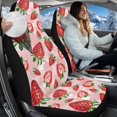 thumbnail image 2 of Uorisanigo Strawberry Print Car Seat Covers 2 Pcs - Bucket High Back Car Front Seat Covers Soft Flurry Bucket Seats Cushion Universal Fit for SUVs/Vans/Trucks, Cars Accessories, 2 of 7