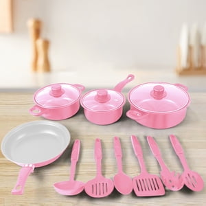 Antqov Thirteen Pâte de cuisson en pièces Set de soupe Boîte à frire Pan Spatule Non-Stick Set Maifan en grès Ensemble multi-piéce