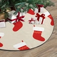 thumbnail image 3 of FMSHPON Christmas Stocking Xmas Christmas Tree Skirt Stand Mat for Holiday Party Decoration Indoor Outdoor 36 inches, 3 of 3