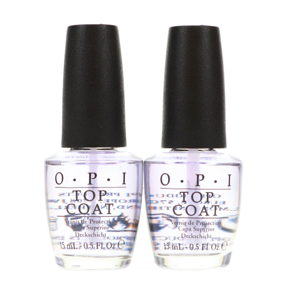 OPI Nail Top Coat T30, 0.5 fl oz, 2 Pack