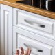 thumbnail image 3 of Paquete de 10 tiradores para armarios de cocina - Tiradores de puerta cepillados Tiradores de cocina Distancia entre centros de tiradores de cocina 128 mm, 3 of 4