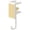 Yellow,6.1X1.97X1.97", variant on Clamp-On Desk Hook, 6.1X1.97X1.26" Adjustable Purse Hook for desk, Screw Table Side Hanging Hook, No Drill Backpack Hanger, Plastic Headphone Holder, Desk Side Organizer for Headphones Bags Cables