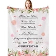 thumbnail image 1 of LHSHID 60th Birthday Gifts Blanket Flannel Soft and Comfortable Anti static Bed Sofa Blanket 60x80in, 1 of 6