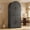 Black, variant on Virnas 71" Tall Arched Kitchen Pantry Storage Cabinet with Drawer, 2 Doors and Adjustable Shelves, Natural