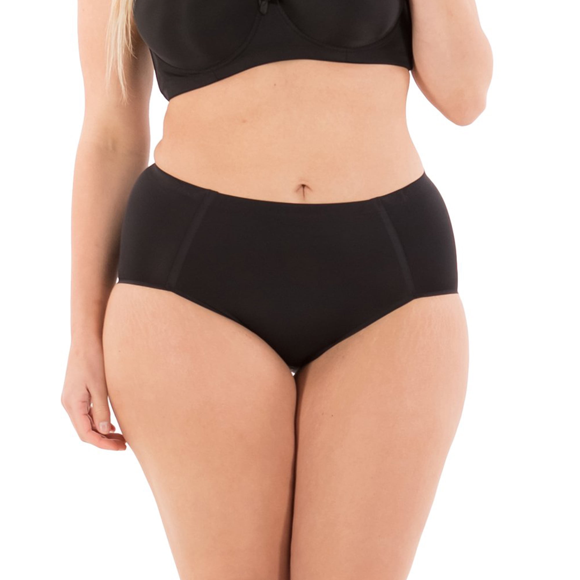 LAVRA Women's 6 Pack Plus Size Seamless No Show Briefs High Waist Full  Coverage Panties