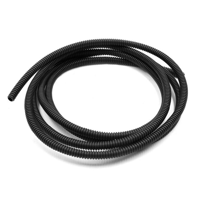 Tubo Corrugado Flexible Universal Negro Telar Divisor Manguito de Cable de Auto 2Metros