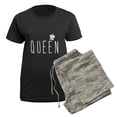thumbnail image 5 of CafePress - Queen Women's Dark Pajamas - Women's Short Sleeve Print T-Shirt and Pants Dark Cotton Pajama Set, 5 of 7