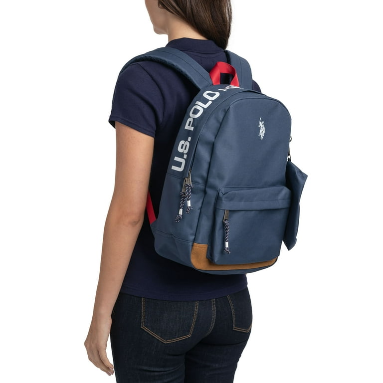 U.S. POLO ASSN. リュック U.S. Polo Assn. Navy Backpack - 20L Capacity - Walmart.com