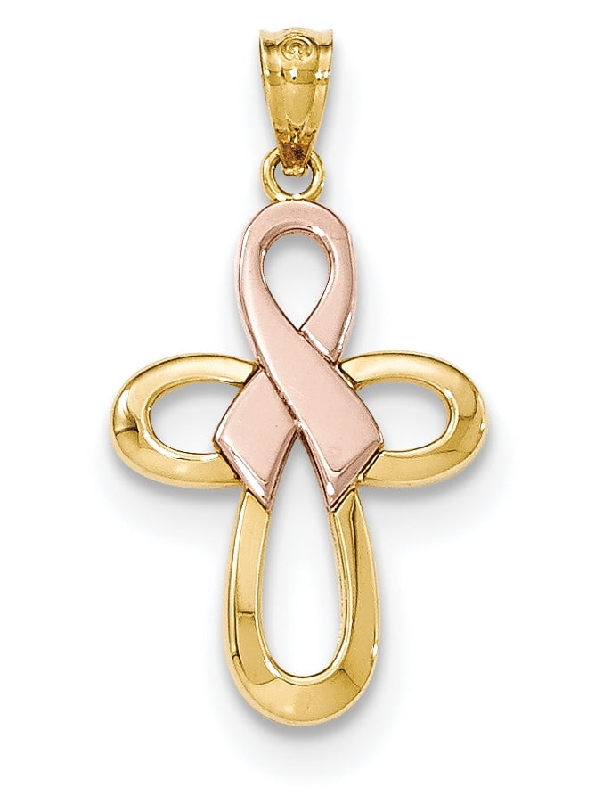 14k Yellow Gold Polished Ribbon Bow Pendant 14k Yellow Gold Polished Ribbon Bow Pendant
