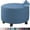 Blue, variant on LQCrafK Round Ottoman Storage Cover Folding Stool Covers Furniture Protector Cover for Footrest Ottoman Fit