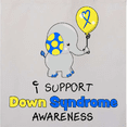 thumbnail image 4 of Inktastic I Support Down Syndrome Awareness Elephant with Balloon Tote Bag, 4 of 4