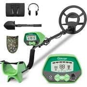 Ginour Metal Detector for Adults & Kids with High Accuracy Large LCD & Headset, 3 Modes Waterproof Metal Detector for All Metals Pinpointing & Treasure Hunting