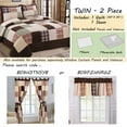 thumbnail image 4 of Cozy Line Home Fashions Brody Farmhouse Ensemble de Literie Courtepointe Réversible à Carreaux Chocolatés Rayés Véritable Patchwork, Couvre-Lit Couvre-Lit (Grille Brune, Lit Simple - 2 Pcs), 4 of 4