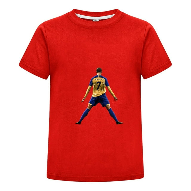 Ropa Infantil CR7 | Playera de Cristiano Ronaldo con Estampado Futbolístico para Niño Niña