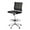 Black, variant on Okeysen Armless Drafting Chair, Tall Office Desk PU Leather Chair for Standing Desk, Drafting Stool with Mid Back, Rolling Stool with Footrest, Height Adjustable Swivel Task Chair for Home Office