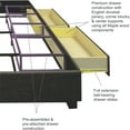 thumbnail image 6 of Republic Design House "Steel-Core" 4 Drawer Platform Storage Bed, 6 of 8