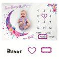 thumbnail image 1 of Extra Large Photography Baby Blanket - Capture Your Little Girl's First Year Growth with the Moon Baby Monthly Calendar!, 1 of 4