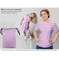 thumbnail image 5 of oneOone Cotton Cambric Light Pink Fabric Retro Paw Dress Material Fabric Print Fabric By The Yard 42 Inch Wide, 5 of 5