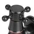 thumbnail image 3 of 2 Kinds Retro Style Brass Kitchen Faucet Single Handle Single Cold Tap Water Quick Open for Home Kitchen Sink Wash Toilet Accessory ( Black) [short], 3 of 9