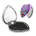 thumbnail image 1 of Zufioo Smiling Critters for Portable Pocket Makeup Mirror, Foldable Handheld Magnifying Beauty Mirror Suitable for Wallet Handbag for Women-Heart Shape, 1 of 9