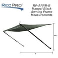 thumbnail image 2 of RecPro RV 21 Foot Awning Frame with Durable Fabric Camper Cover, Charcoal, 2 of 7