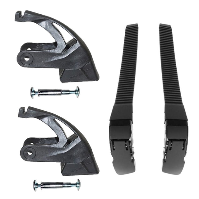 Almohadilla de goma para frenos de patín de ruedas de 2 piezas con correas de patines de 2 piezas