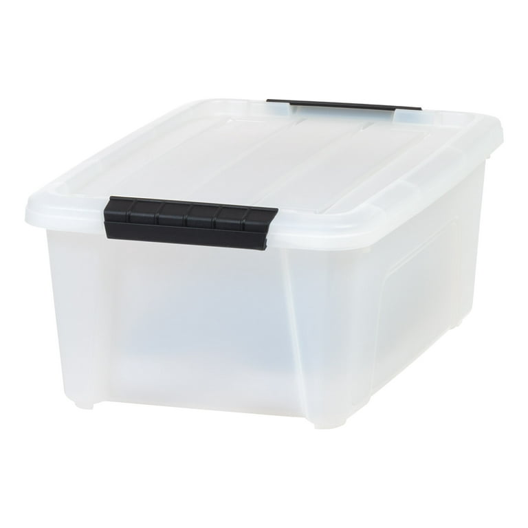 Sturdy Plastic Latch Stack Storage Tubs Box