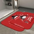 thumbnail image 2 of 1pc Seasons Greetings Snowman Absorbent Non-Slip Bathroom Thickened Flannel Rug Decor,Soft,Quick Drying,Suitable For Indoor/outdoor Use,Bathrooms,Bedrooms,Kitchens,Terrace,Laundry Rooms,16"x24", 2 of 9