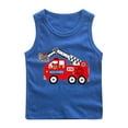 thumbnail image 1 of RXIRUCGD 2025 Vêtements d'Été pour Enfants Chemise de Base à Col Rond Sans Manches pour Garçons, 1 of 2