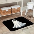 thumbnail image 2 of SPXUBZ Halloween Ghost Non Slip Flannel Floor Mat for Bathroom Kitchen Bedroom Decor 16x24 inch, 2 of 5