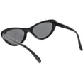 thumbnail image 4 of Small Retro Cat Eye Sunglasses Neutral Colored Lens 49mm (Matte Black / Smoke), 4 of 4