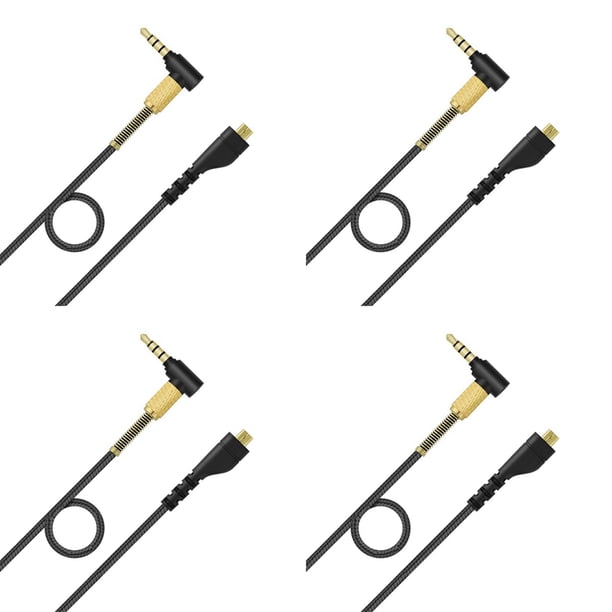 4X Cable de Repuesto para Auriculares de Audio para 5 3 Pro Wireless Gaming Headphones 4.9Ft Cable