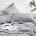 thumbnail image 3 of Maple&Stone Queen Duvet Cover Set Pieces Textu Tufted Boho Bedding Sets Zipper Closure Design with Ties Duvet Cover + Pillow Shams Comforter NOT Included ( Queen Siz, 3 of 5