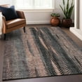 thumbnail image 6 of Addison Rugs Mayfield Washable Transitional Stripes Terracotta Rectangle Rug, 3' x 5', 6 of 6
